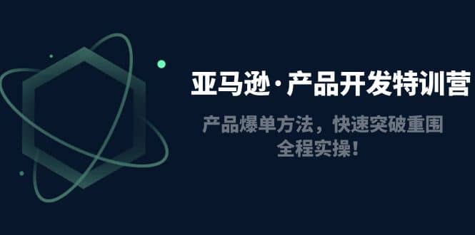 亚马逊·产品开发特训营：产品爆单方法，快速突破重围，全程实操-零点科技