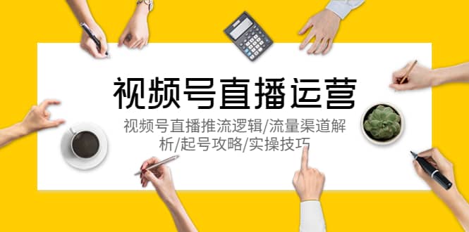 视频号直播运营，视频号直播推流逻辑/流量渠道解析/起号攻略/实操技巧-零点科技