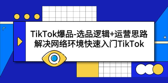 TikTok爆品-选品逻辑+运营思路：解决网络环境快速入门TikTok-零点科技