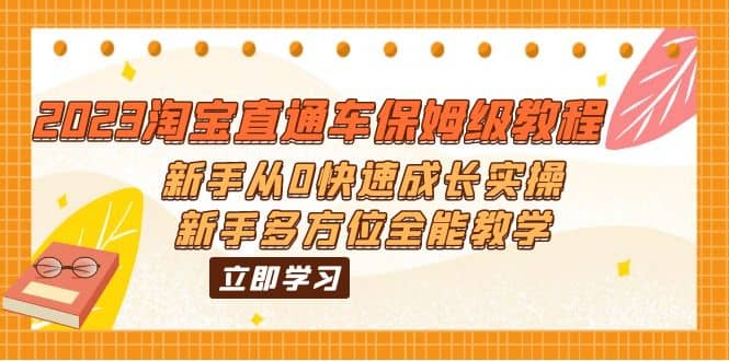 2023淘宝直通车保姆级教程：新手从0快速成长实操，新手多方位全能教学-零点科技