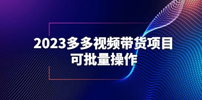2023多多视频带货项目，可批量操作【保姆级教学】-零点科技