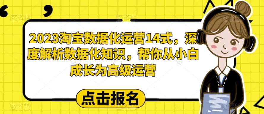 2023淘宝数据化-运营 14式，深度解析数据化知识，帮你从小白成长为高级运营-零点科技