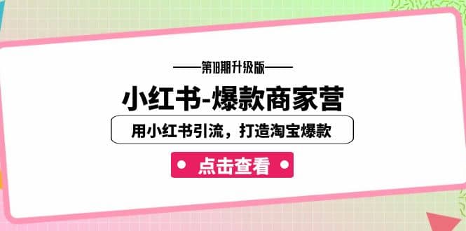 小红书-爆款商家营【第18期升级版】用小红书引流，打造淘宝爆款（16节课）-零点科技
