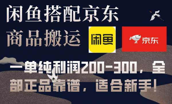 闲鱼搭配京东备份库搬运，一单纯利润200-300，全部正品靠谱，适合新手！-零点科技