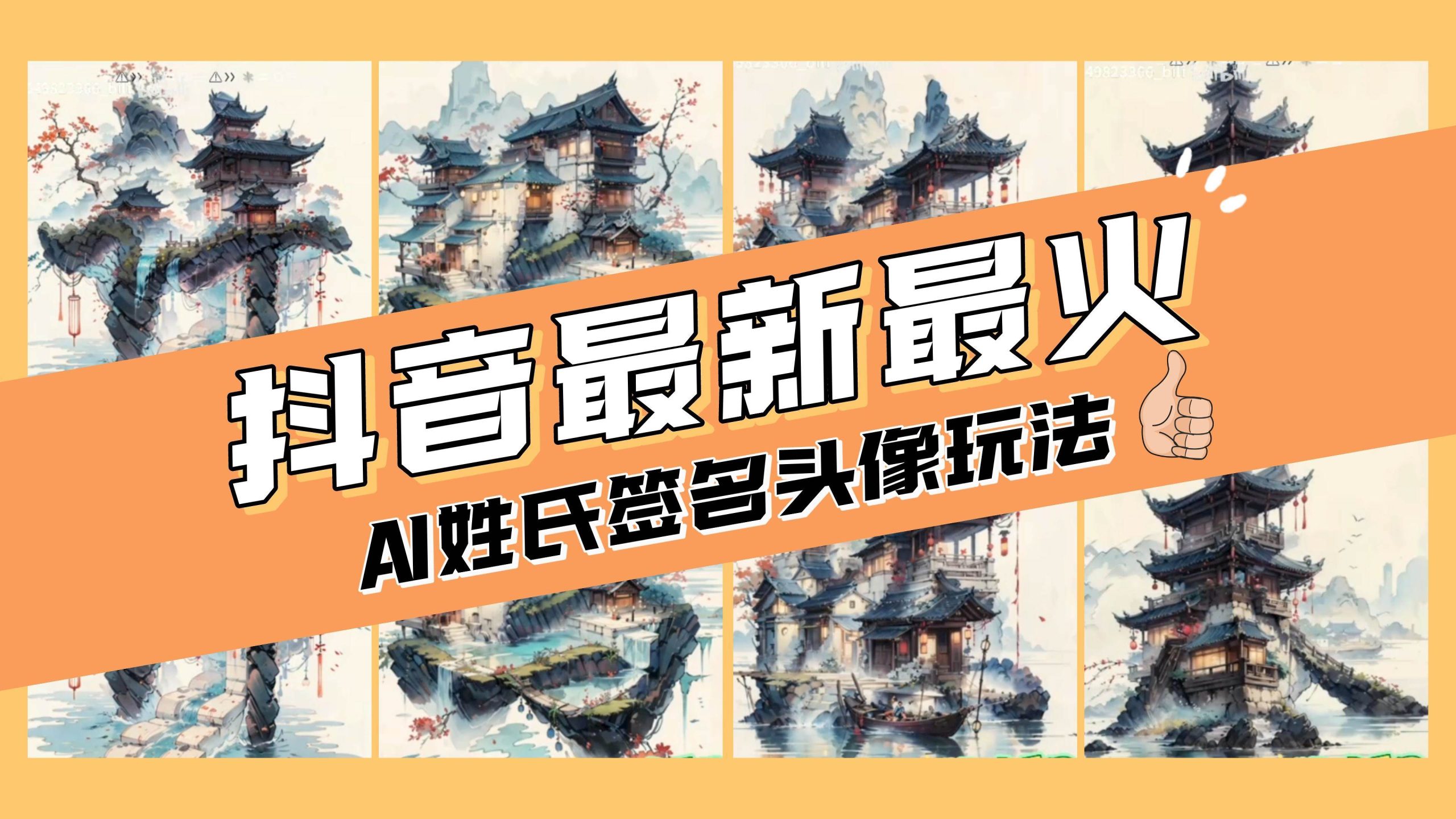 AI姓氏签名头像定制，简单易操作，日入200-500+-零点科技