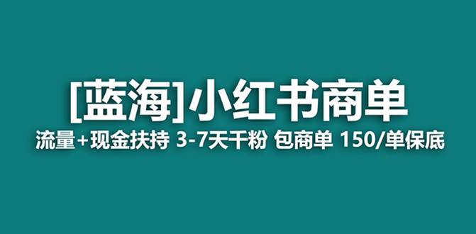 最强蓝海项目，小红书商单！长期稳定，7天变现，商单分配，月入过万-零点科技