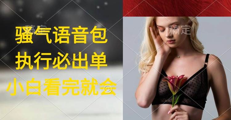 执行就出单，日入2000+，超火骚气语音包，小白看完课程就能马上实操-零点科技