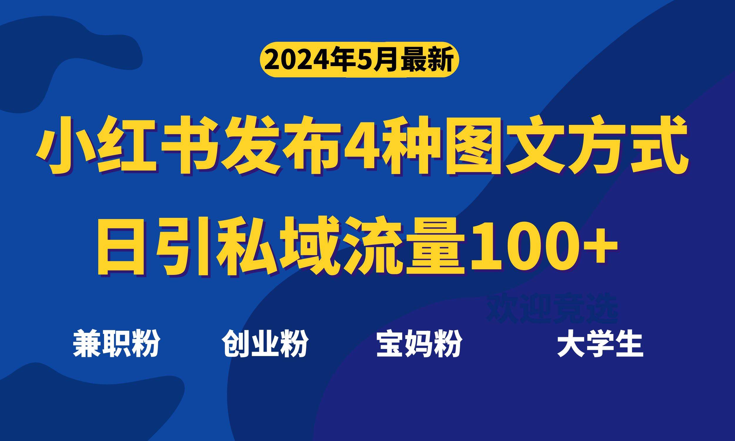 最新小红书发布这四种图文，日引私域流量100+不成问题，-零点科技