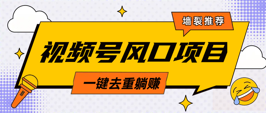 视频号风口蓝海项目，中老年人的流量密码，简单无脑，一键去重，轻松月入过万-零点科技