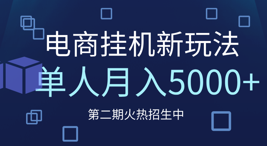 电商平台挂机新玩法，单人月入5000+攻略-零点科技
