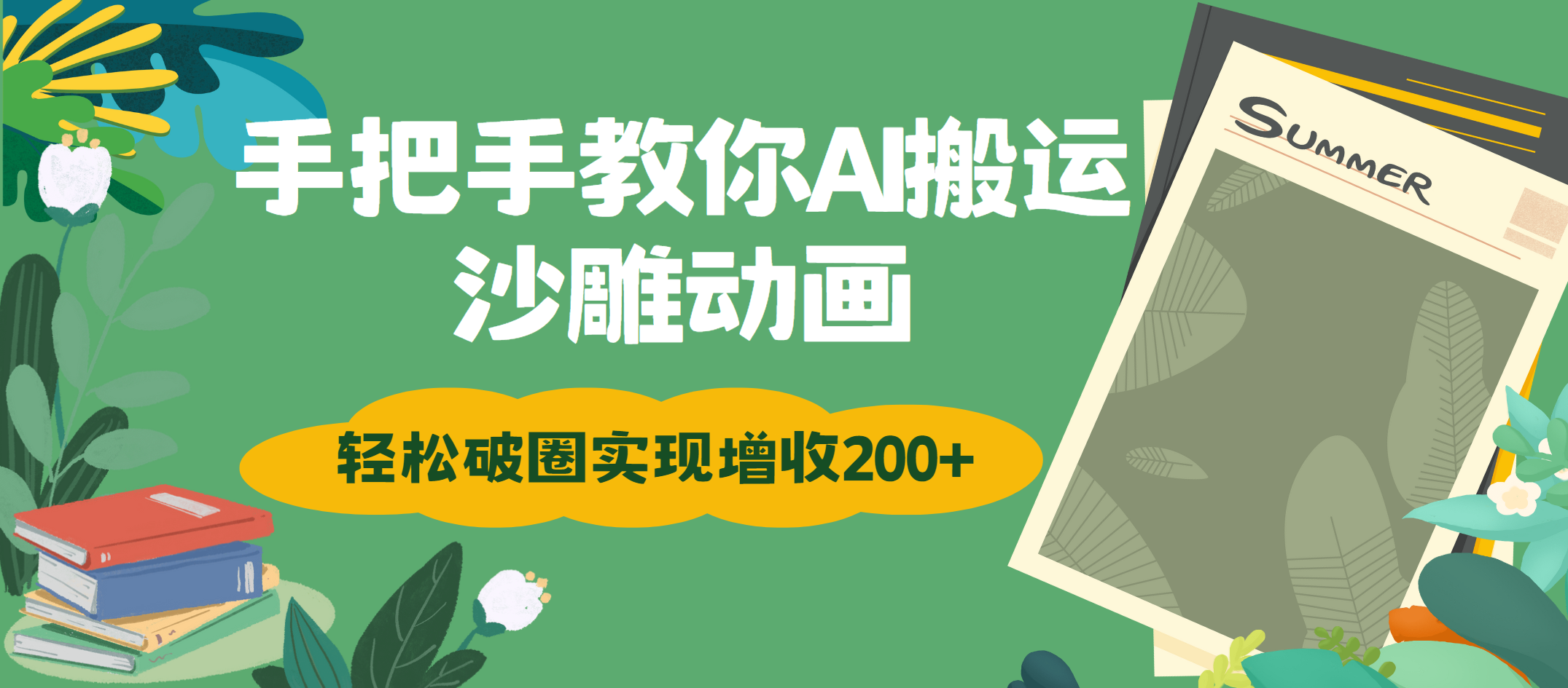 手把手教你用AI搬运沙雕动画轻松破圈实现增收200+-零点科技